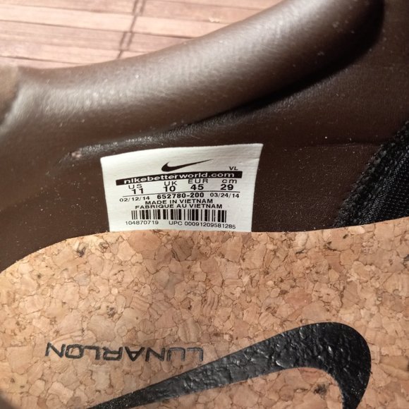 Nike Lunar Waverly Mens 11 Leather Golf Shoes Spikeless 652780-200 - Picture 4 of 9